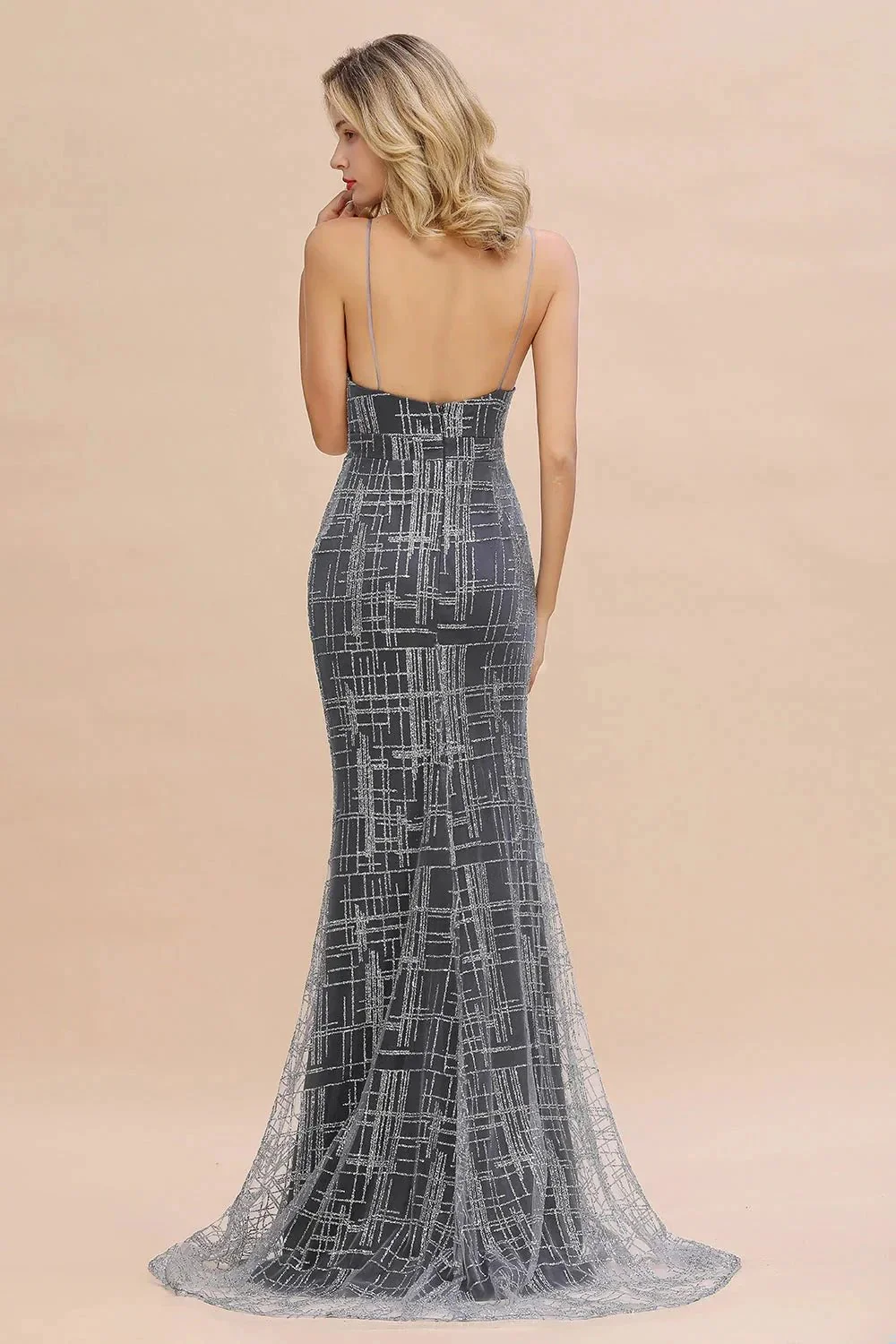 Elegant Mermaid Sleeveless Long Evening Dress - Image 5