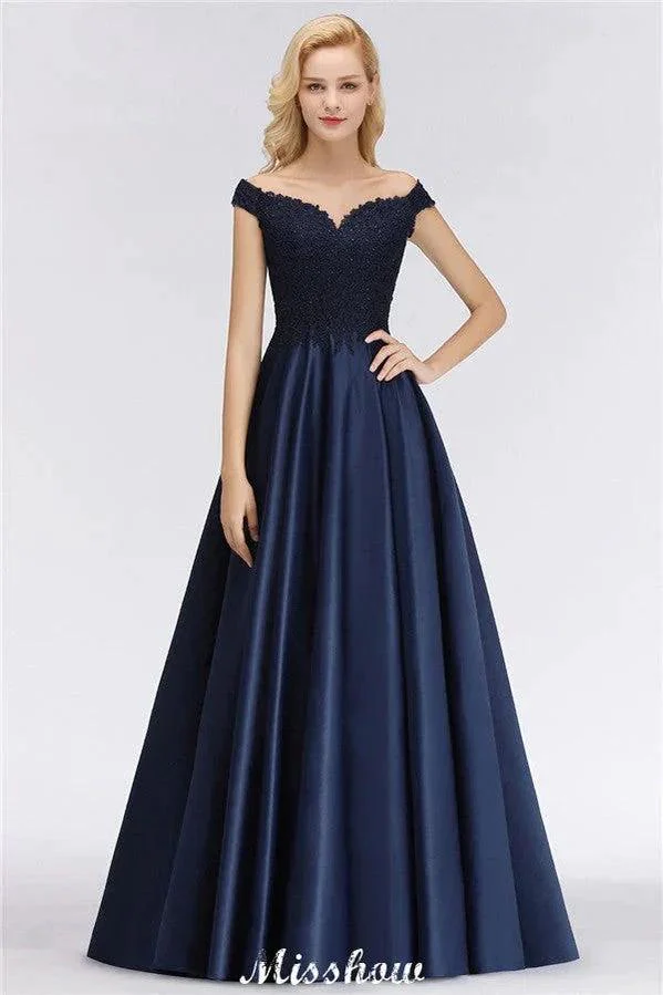 Elegant Off-the-Shoulder Ruffles Beads Prom Dresses | A-Line Sleeveless Evening Dresses - Image 4