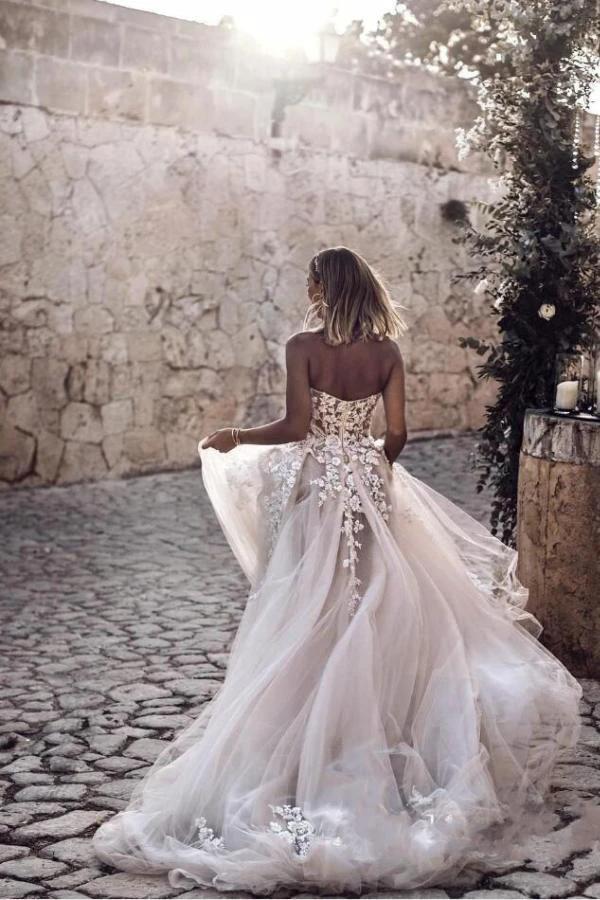 Elegant Princess A-Line Wedding Dresses with Lace - Image 7