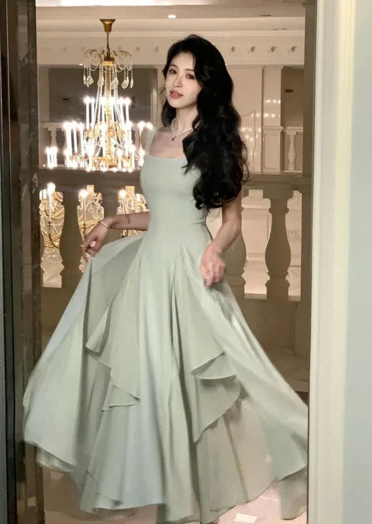 Elegant Ruffles Midi Dresses Summer New Evening Dress Women Clothes Fashion Lady Sundress Y4709 - Image 2