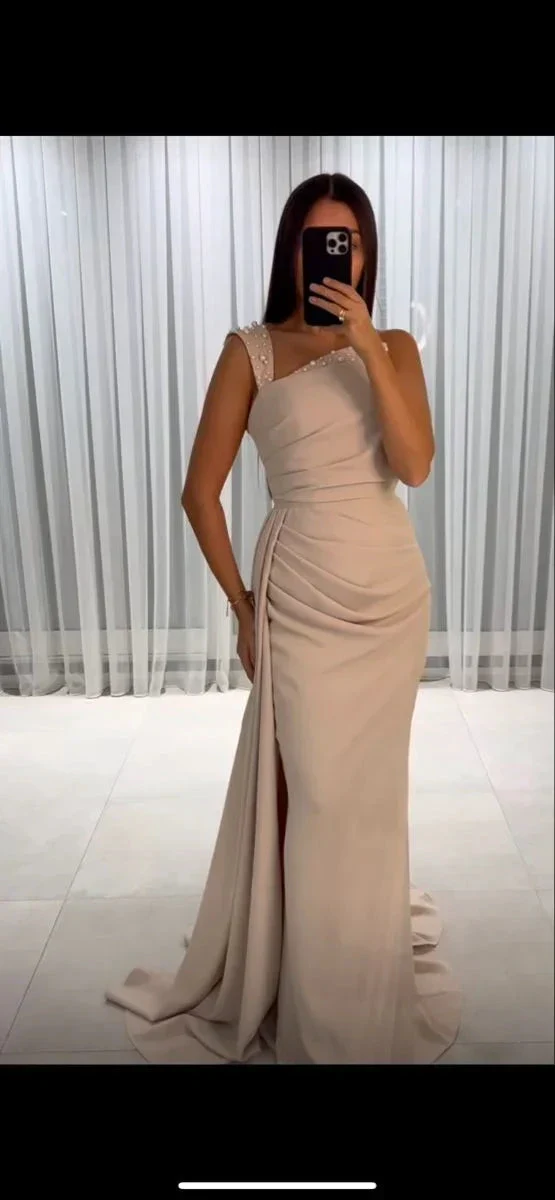 Elegant Sheath/Column Evening Dress Graduation Dress Y7078 - Image 2