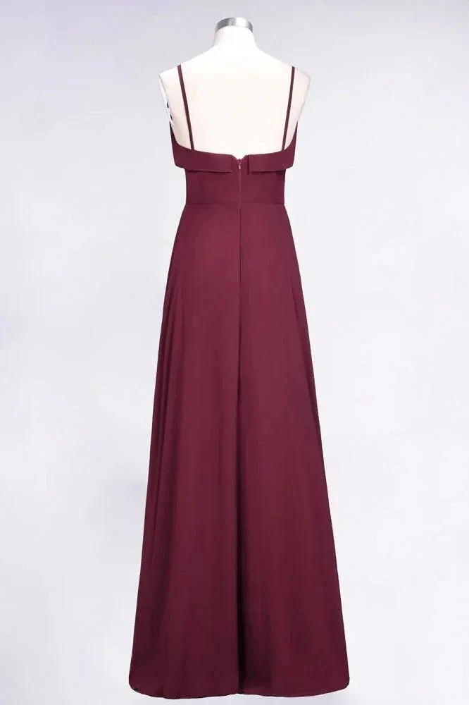 Elegant Spaghetti Aline Ruffle Simple Prom Dresses Royal Blue Evening Swing Dress - Image 2