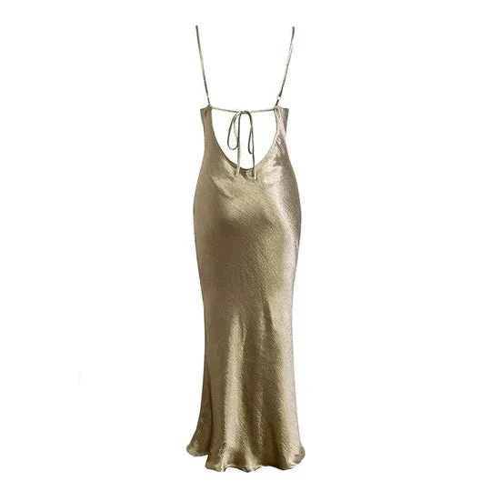 Elegant Spaghetti Straps Prom Dress Backless Formal Gown Sexy Evening Dress Y410 - Image 4