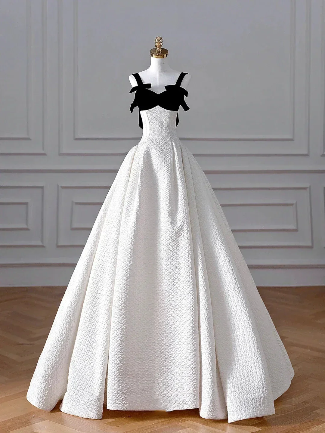 Elegant White Satin A Line Long Prom Dress Evening Dress,Formal Wedding Dress Y8611 - Image 3