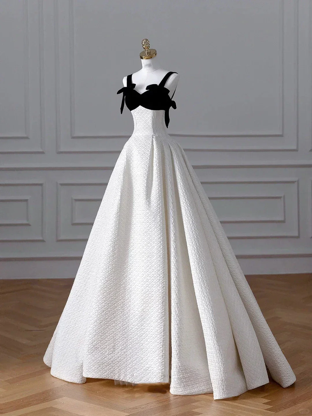 Elegant White Satin A Line Long Prom Dress Evening Dress,Formal Wedding Dress Y8611 - Image 5