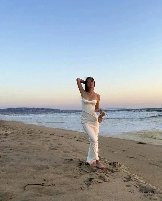 Elegant White Spaghetti Straps Mermaid Long Evening Gown Prom Dress Y7513 - Image 3