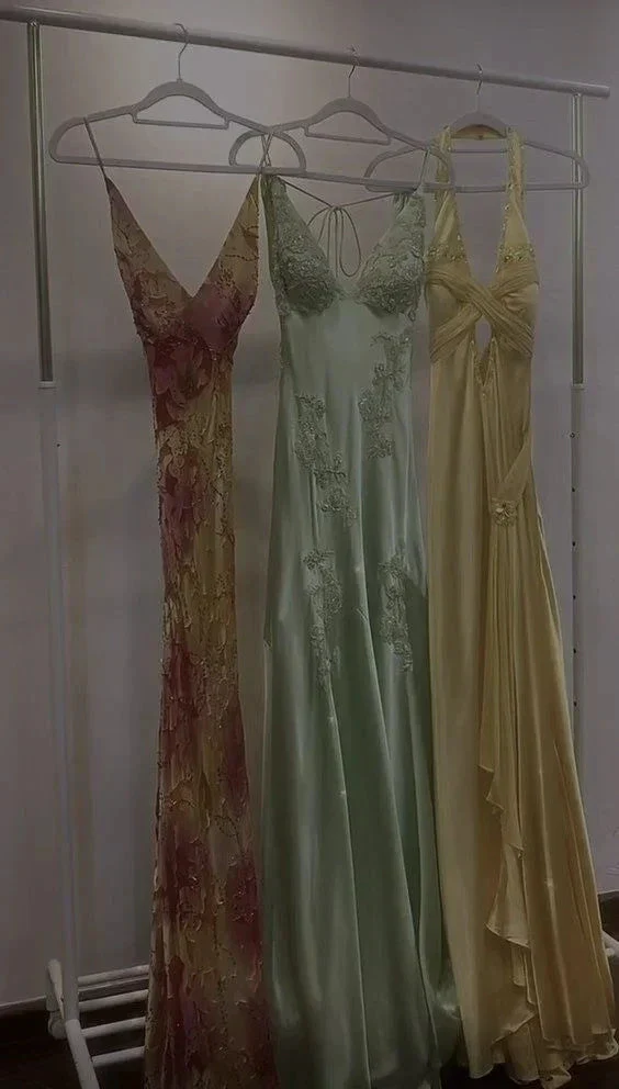 Elegant Yellow Halter Satin Beaded Prom Dress Slit Mermaid Party Evening Dress Y8426 - Image 4