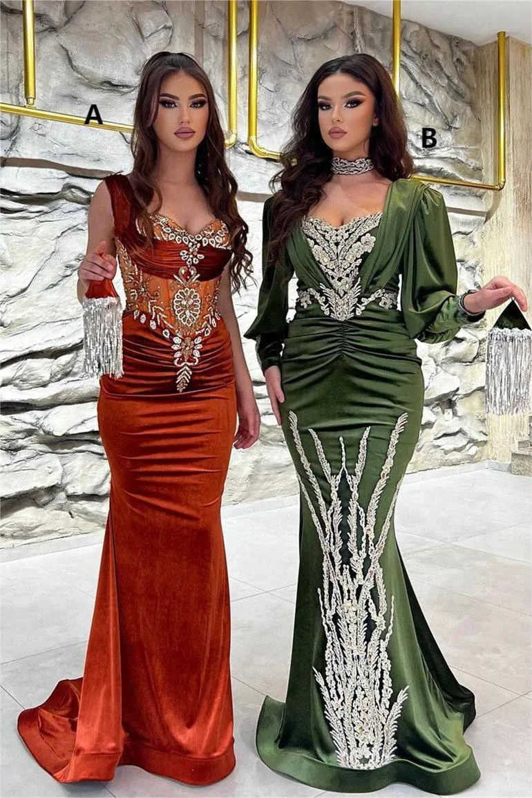 Exquisite Floor Length Sweetheart Mermaid Satin Prom Dress with Ruffles - Image 2