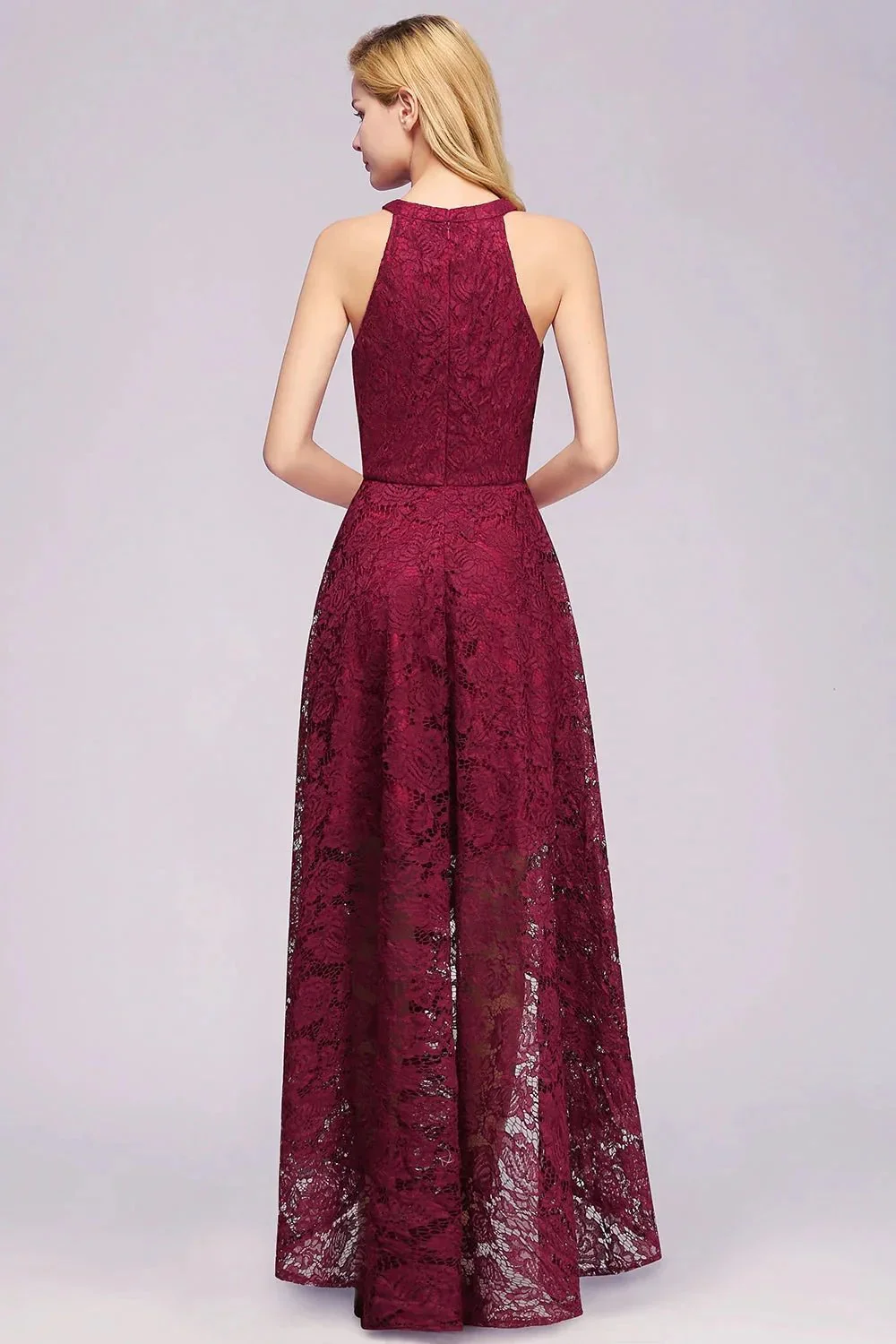 Fabulous A-Line Scoop Sleeveless Appliques Lace Bridesmaid Dresses - Image 2