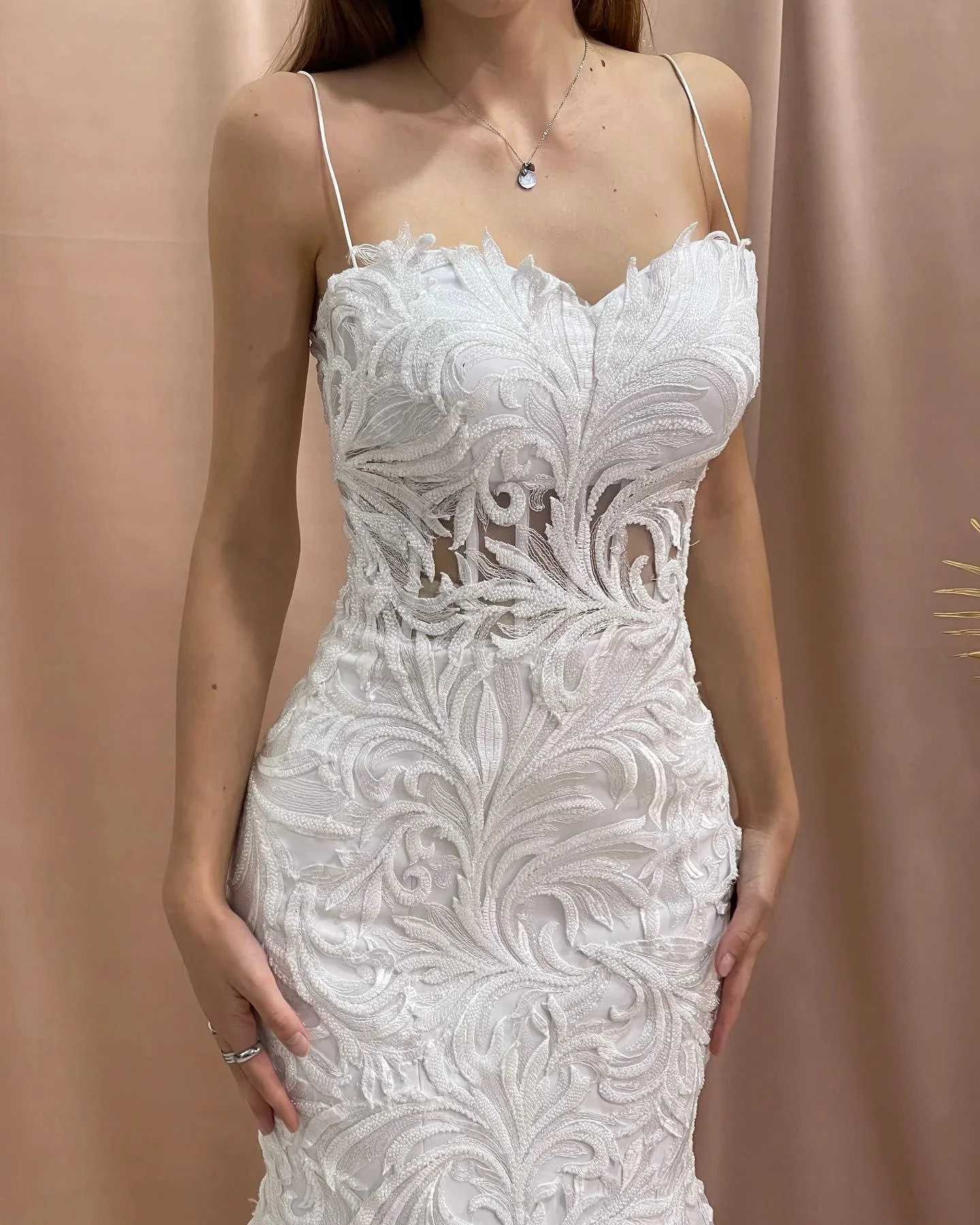Fabulous Mermaid Sweetheart Sleeveless Appliques Tulle Satin Wedding Dresses - Image 2