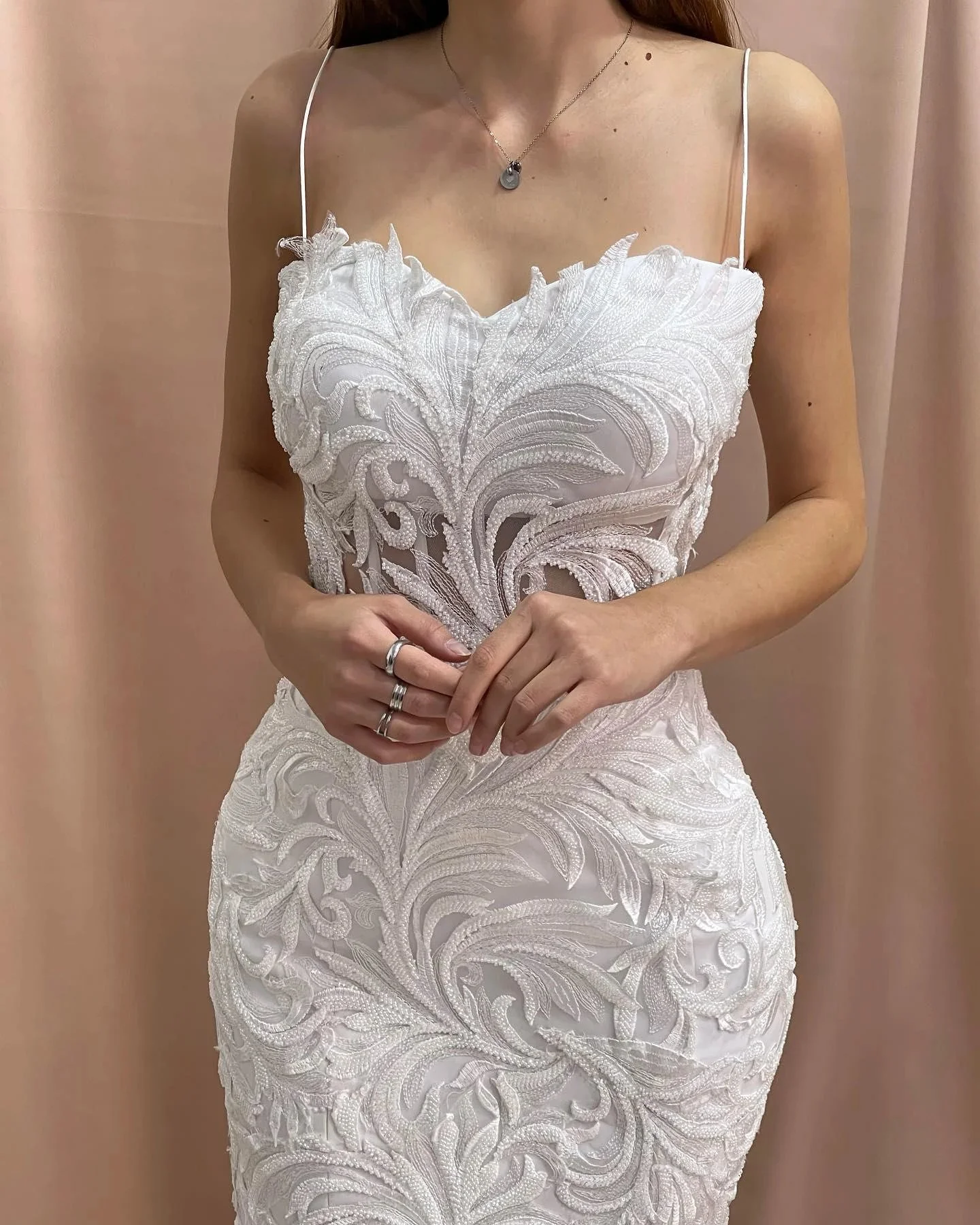 Fabulous Mermaid Sweetheart Sleeveless Appliques Tulle Satin Wedding Dresses - Image 4