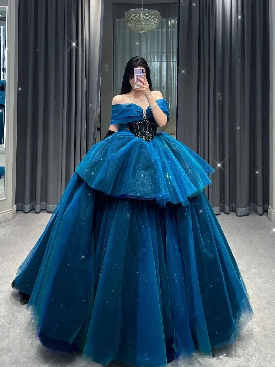 Fantastic Off The Shoulder Ball Gown,Princess Dress,18th Birthday Party Dress Y4385 - Image 2