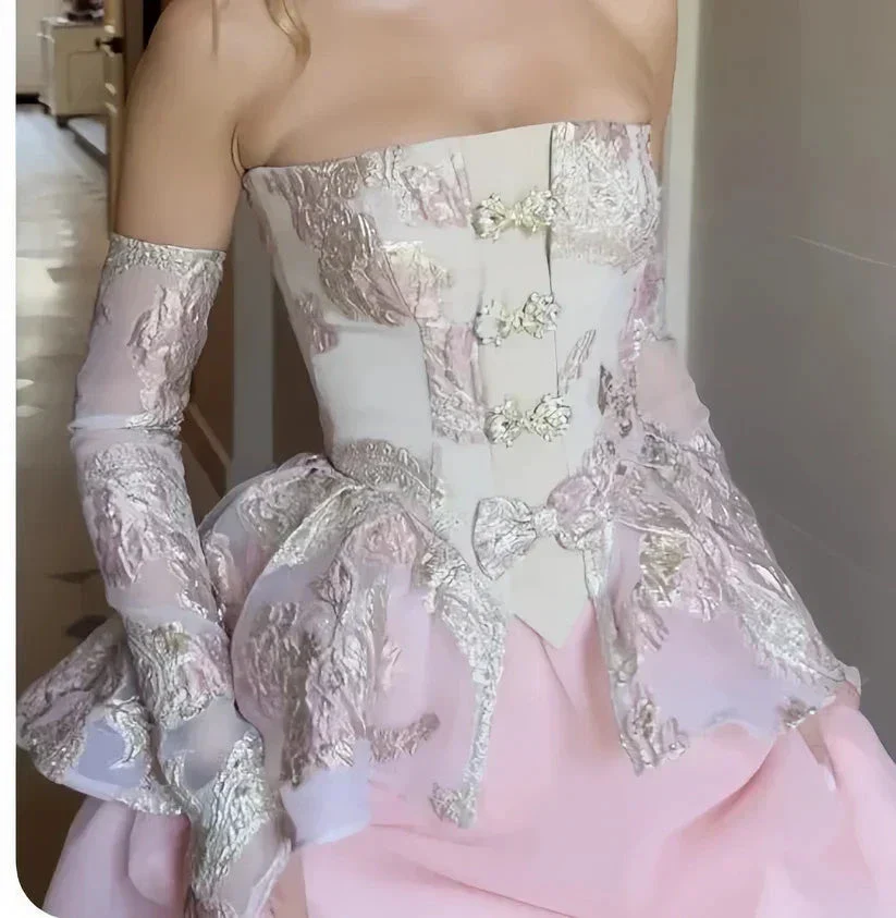 Fashion Strapless Short Prom Dress Cute Homecoming Dress Birthday Dress Y7775 - Image 5