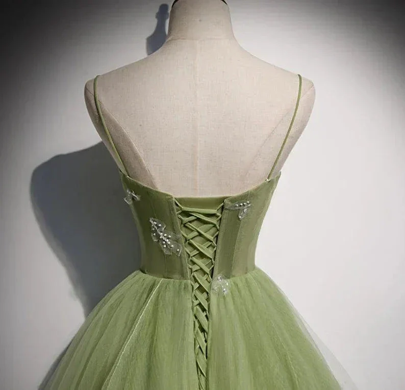 Girls Formal Evening Dress Women's Prom Dresses Party Graduation Gowns Long Green Party Dresses Y4379 - Image 6
