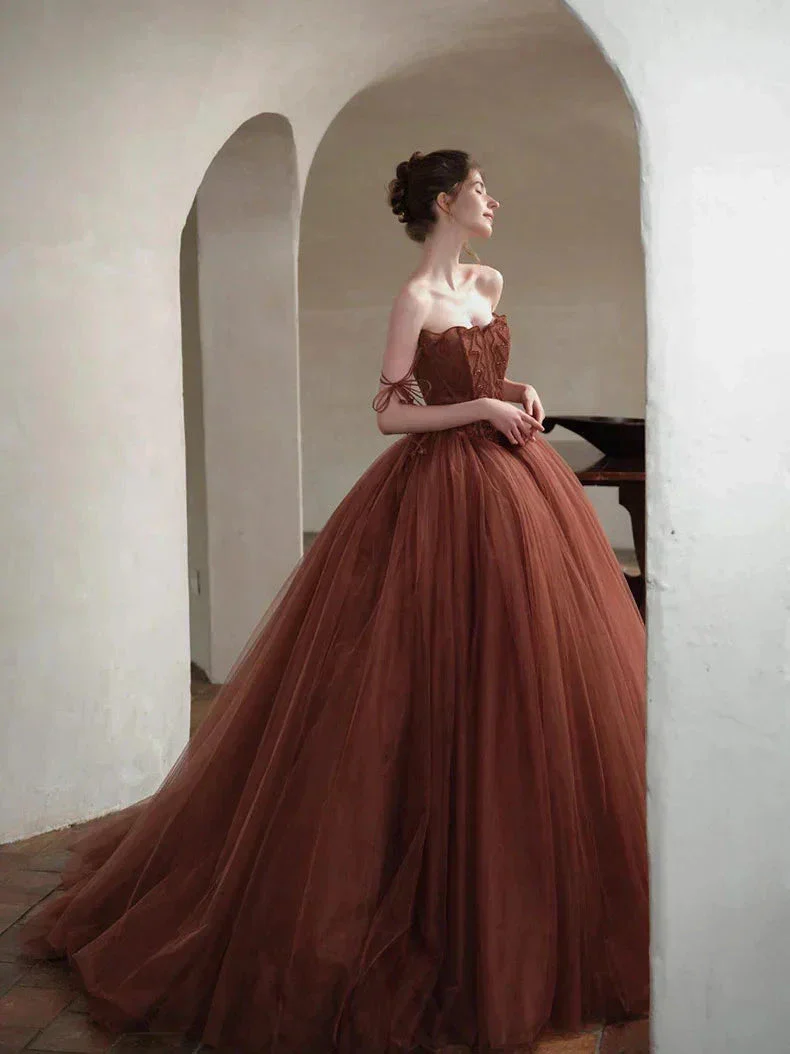 Glamorous A-line Spaghetti Straps Tulle Ball Gown,16th Birthday Dress Y7176 - Image 4