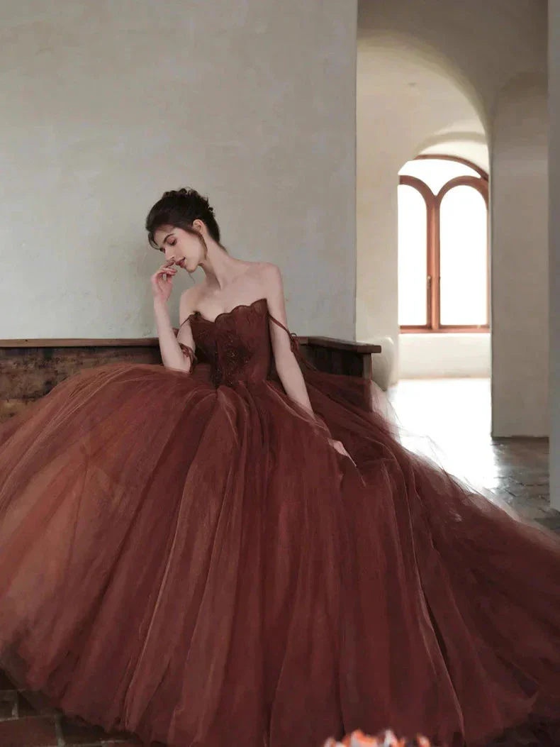 Glamorous A-line Spaghetti Straps Tulle Ball Gown,16th Birthday Dress Y7176 - Image 8