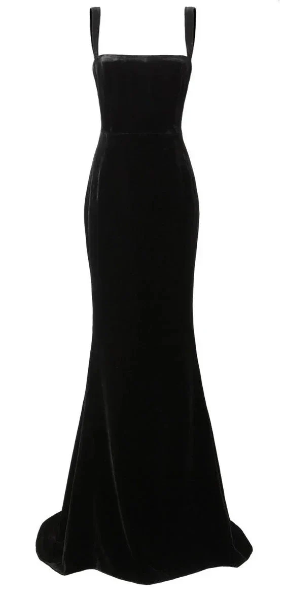 Glamorous Black Mermaid Prom Dress,Black Evening Dress Y2923 - Image 2