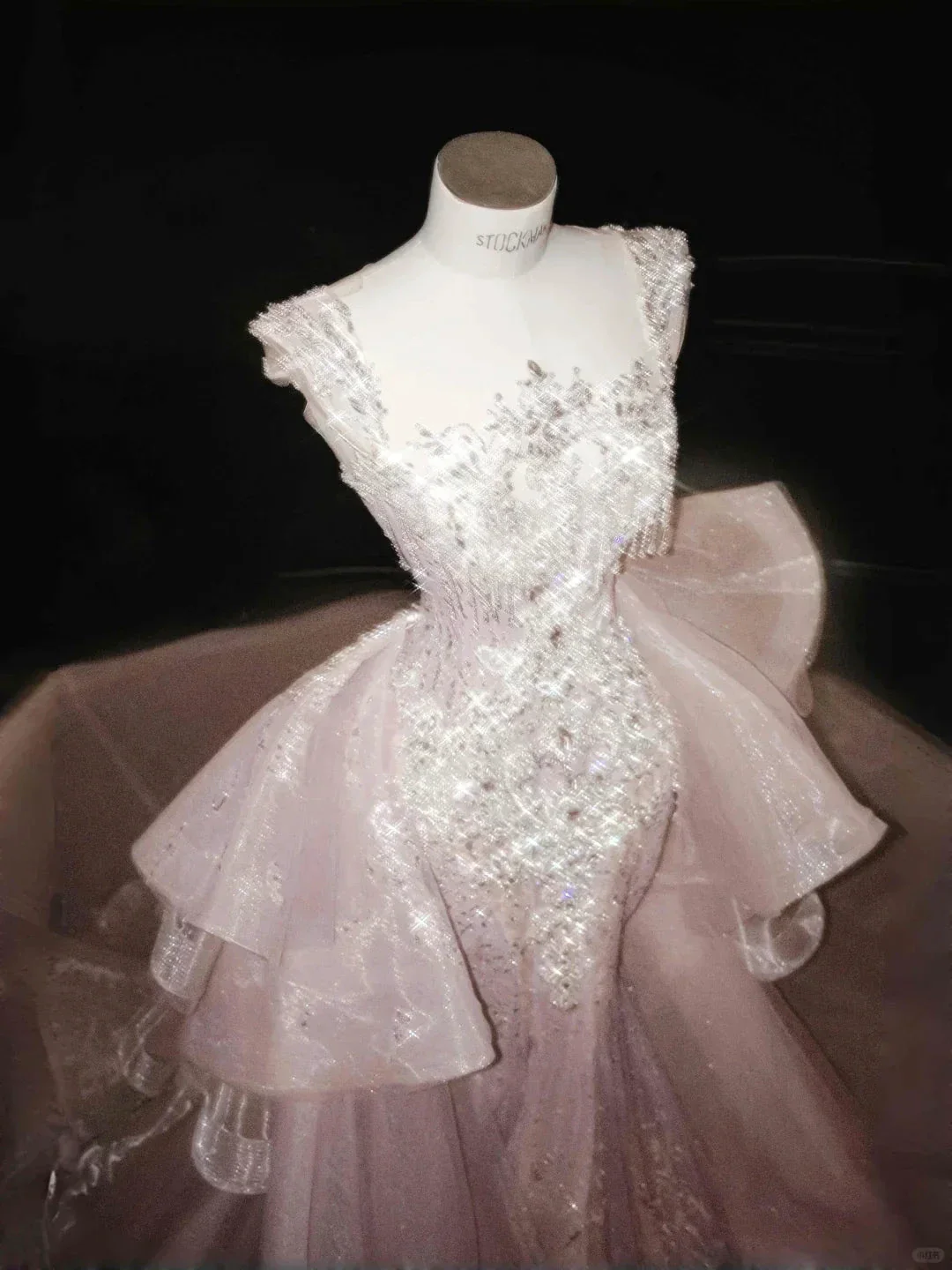 Glamorous Lavender Tulle Beaded Mermaid Prom Dress Formal Evening Dress Y8669 - Image 2