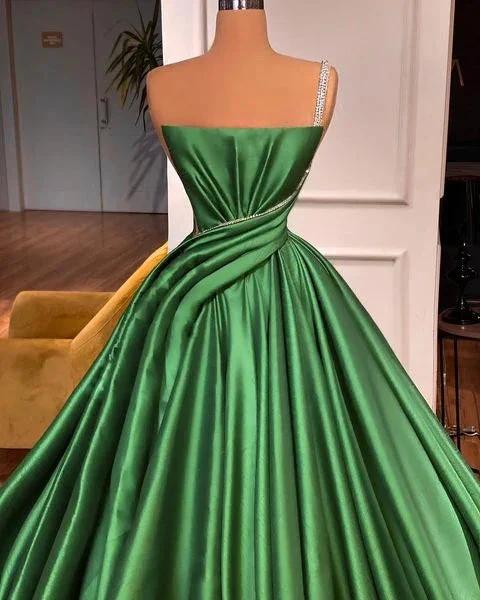 Glamorous Long A-line One shoulder Sleeveless Prom Dress - Image 2