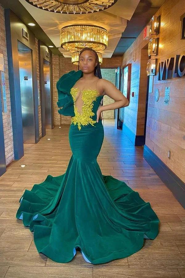 Glamorous Long Sleeveless Meimaid Prom Dress With Beading - Image 3
