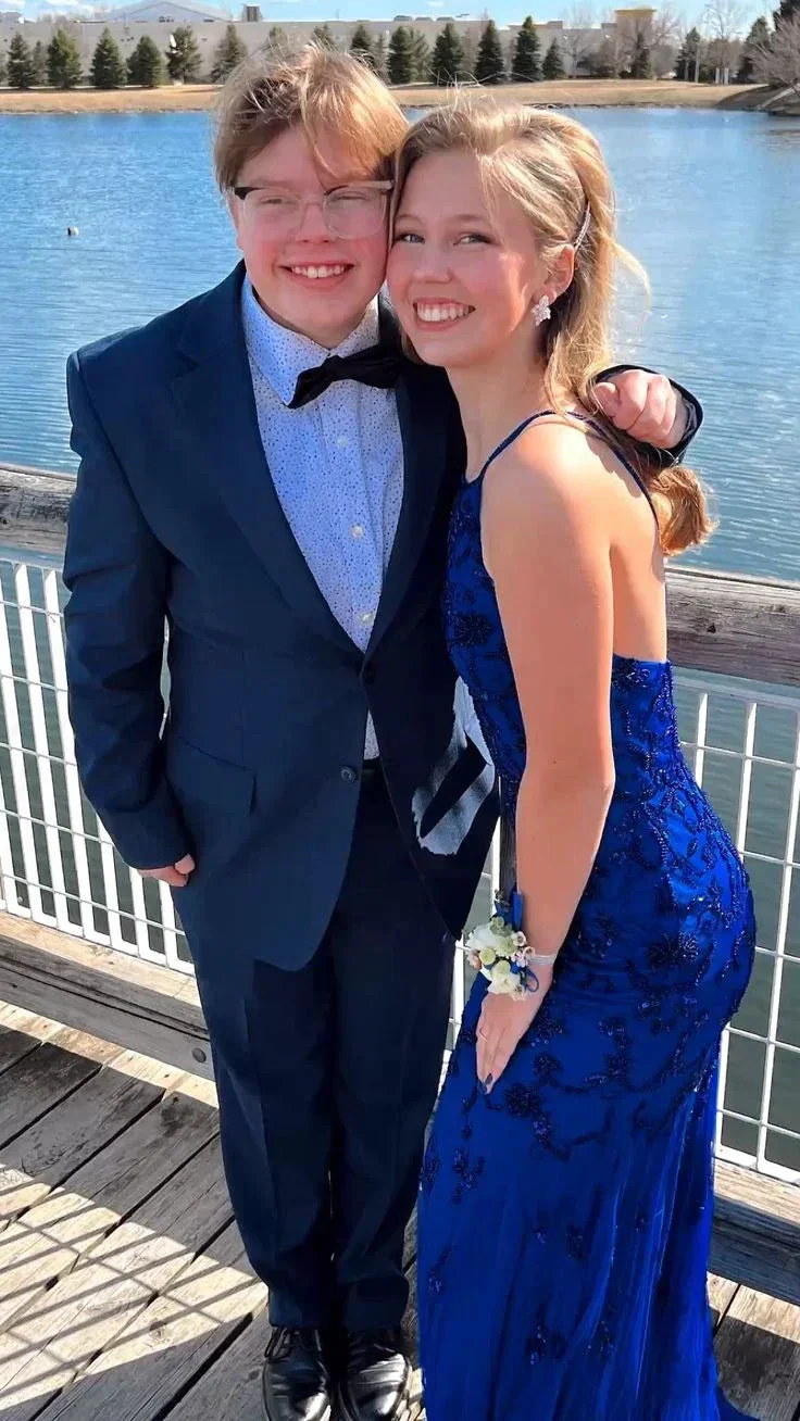 Glamorous Royal Blue Tulle Mermaid Prom Dress Royal Blue Evening Gown Y5316 - Image 2