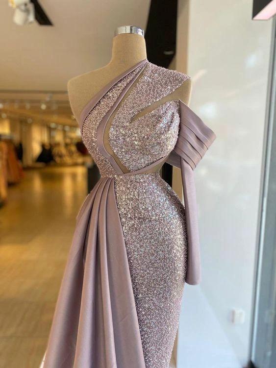 Glamorous Sequin And Satin Evening Dress ,Pageant Dress Y738 - Image 2