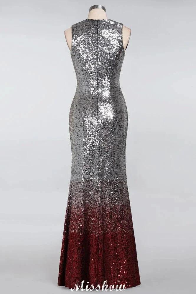 Glamorous Sleeveless Sexy Mermaid Sequins Bridesmaid Dresses - Image 5
