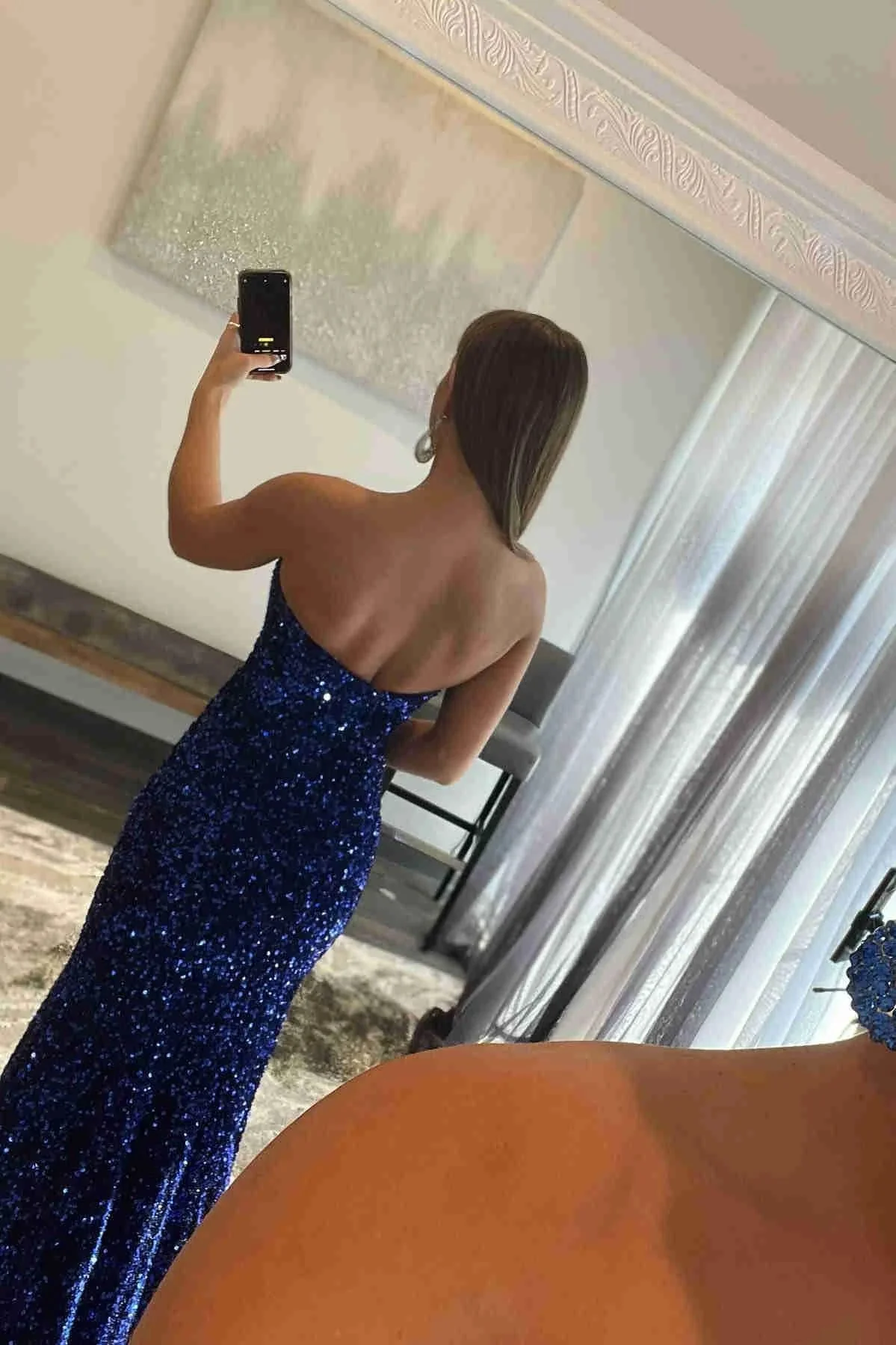 Sparkly Glitter Prom Dresses with Slit SYP82 - Image 2