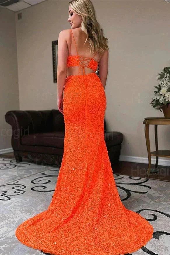 Yellow Prom Dress Two-Pieces Sequin Prom Dresses  SYP94 - Image 6