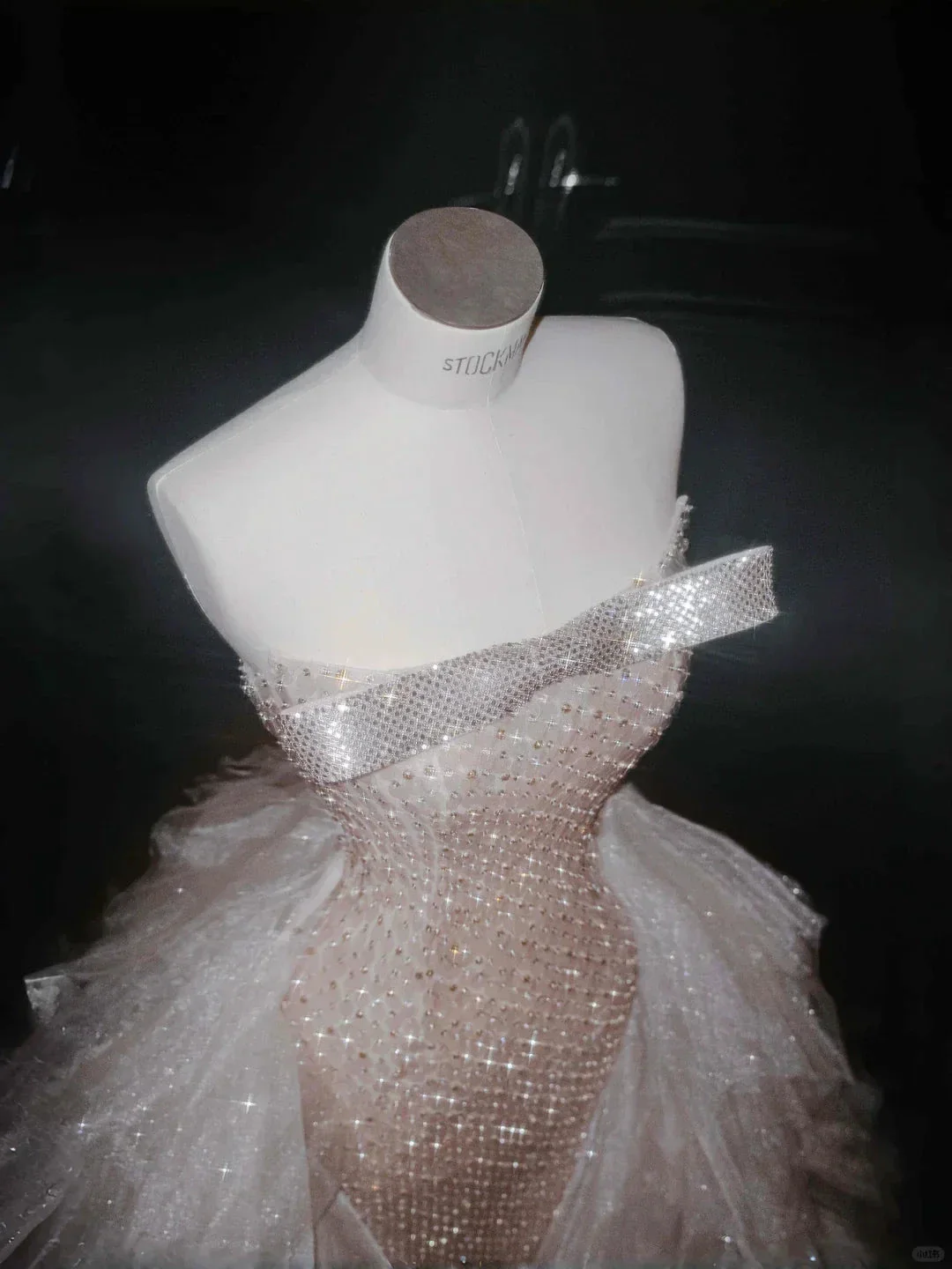 Gorgeous Champagne Tulle Sequins Beaded Sheath Long Prom Dress Evening Dress Y8658 - Image 3