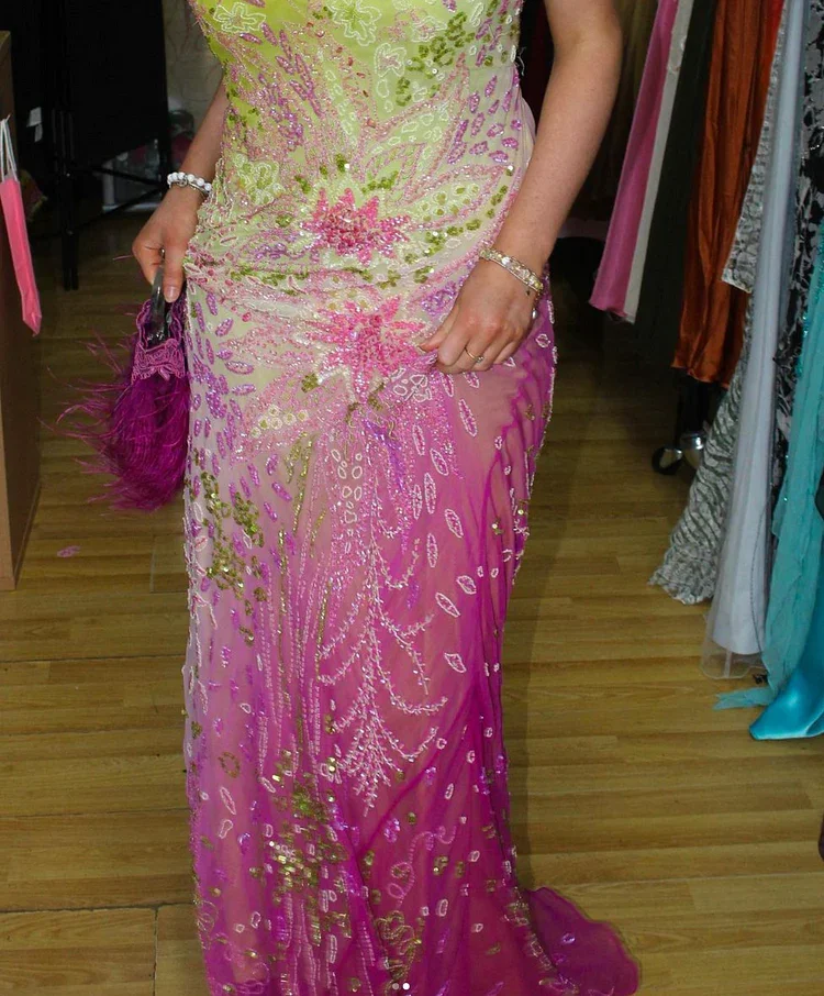 Gorgeous Chiffon Sequin Beaded Evening Dress Long Prom Dress Y8295 - Image 3