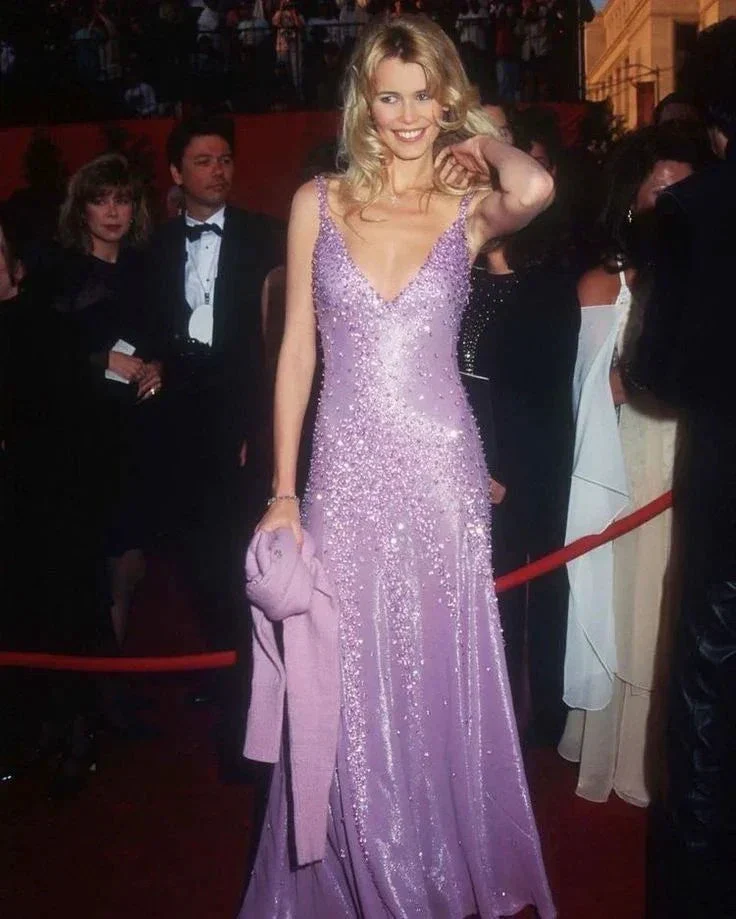 Gorgeous Deep V Satin Beaded Evening Gown Purple Formal Party Prom Dress Y8168 - Image 5