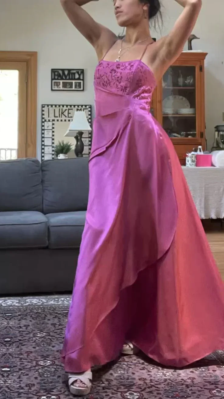 Gorgeous Pink A Line Beaded Prom Dress Long Evening Gown Y7532 - Image 2