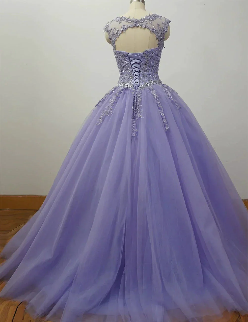 Gorgeous Quinceanera Dresses With Applique And Beading, Purple Ball Gown Y1252 - Image 2