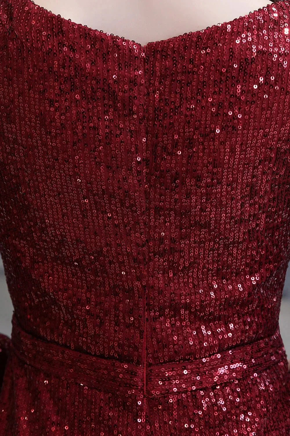 Gorgeous Sequins Long Sleeve V-Neck Mermaid Evening Gowns - Image 5
