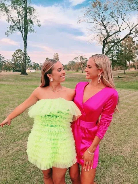 Green Homecoming Dress Graduation Dress Party Dress Y2047 - Image 2