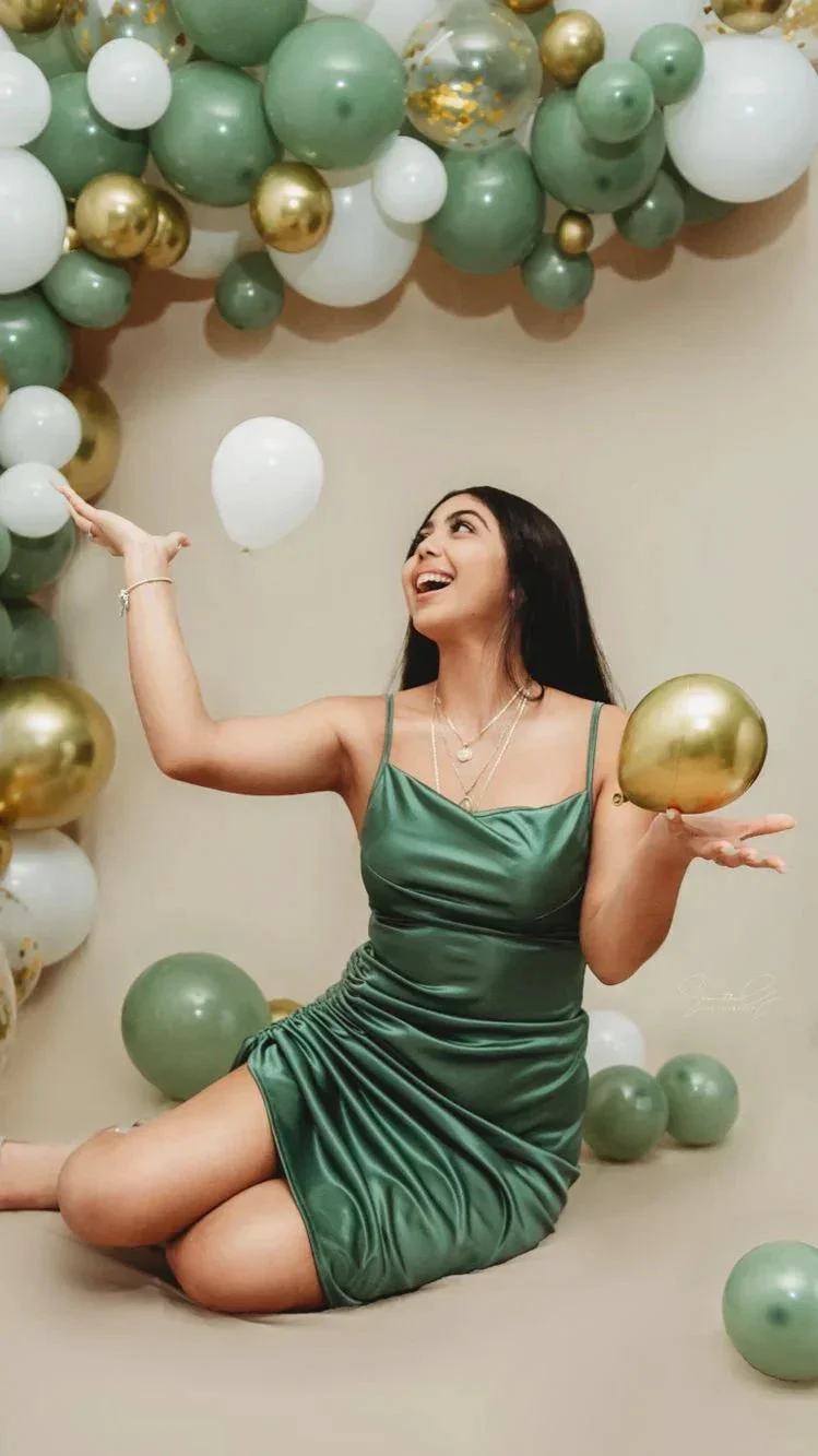 Green Spaghetti Straps Homecoming Dress 18th Birthday Party Dress Y2626 - Image 2