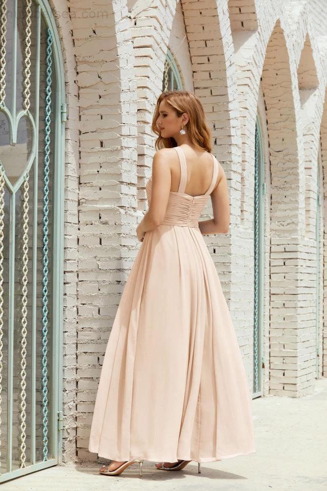 Halter Bridesmaid Dresses Formal Cocktail Prom Gown 28015 - Image 104