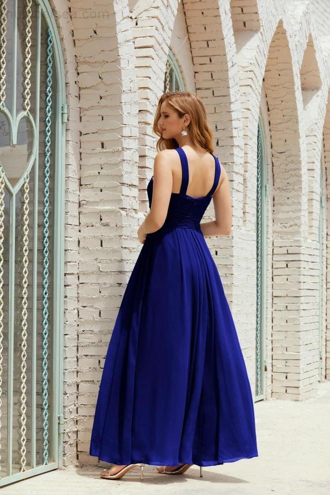Halter Bridesmaid Dresses Formal Cocktail Prom Gown 28015 - Image 110