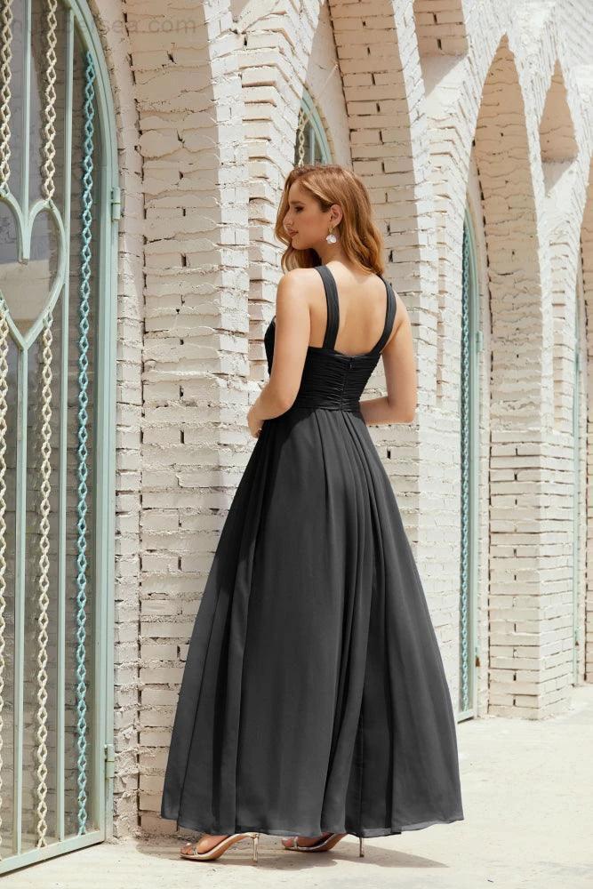 Halter Bridesmaid Dresses Formal Cocktail Prom Gown 28015 - Image 113