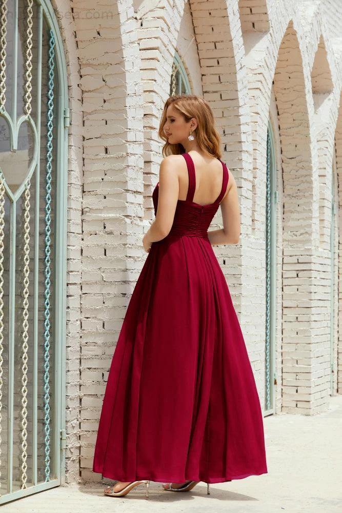 Halter Bridesmaid Dresses Formal Cocktail Prom Gown 28015 - Image 122
