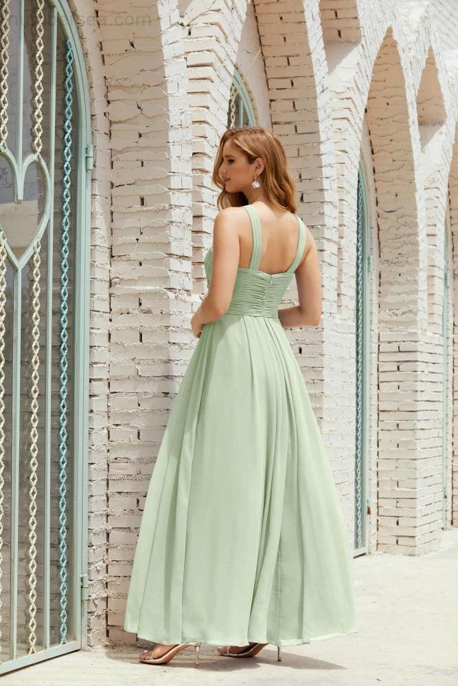 Halter Bridesmaid Dresses Formal Cocktail Prom Gown 28015 - Image 14