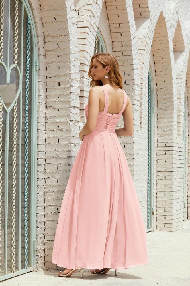 Halter Bridesmaid Dresses Formal Cocktail Prom Gown 28015 - Image 26