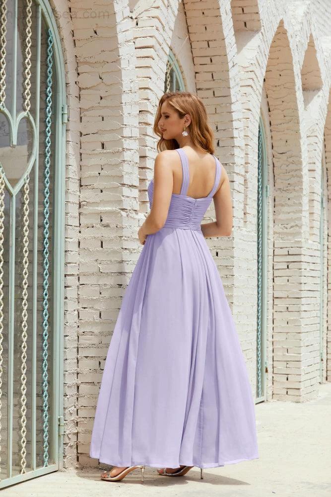 Halter Bridesmaid Dresses Formal Cocktail Prom Gown 28015 - Image 41
