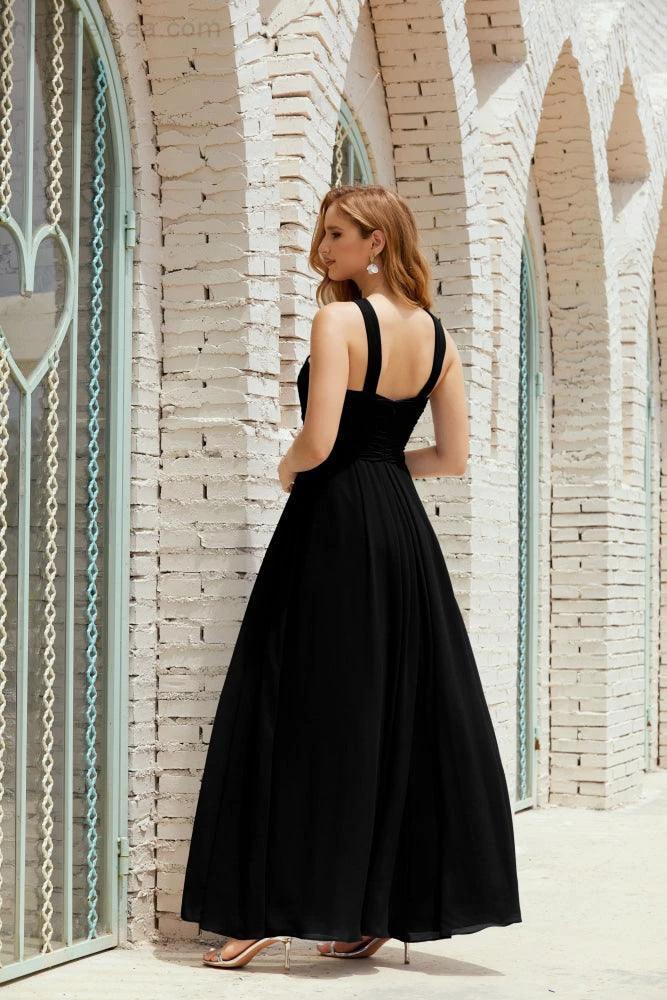 Halter Bridesmaid Dresses Formal Cocktail Prom Gown 28015 - Image 44