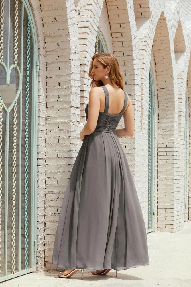 Halter Bridesmaid Dresses Formal Cocktail Prom Gown 28015 - Image 59