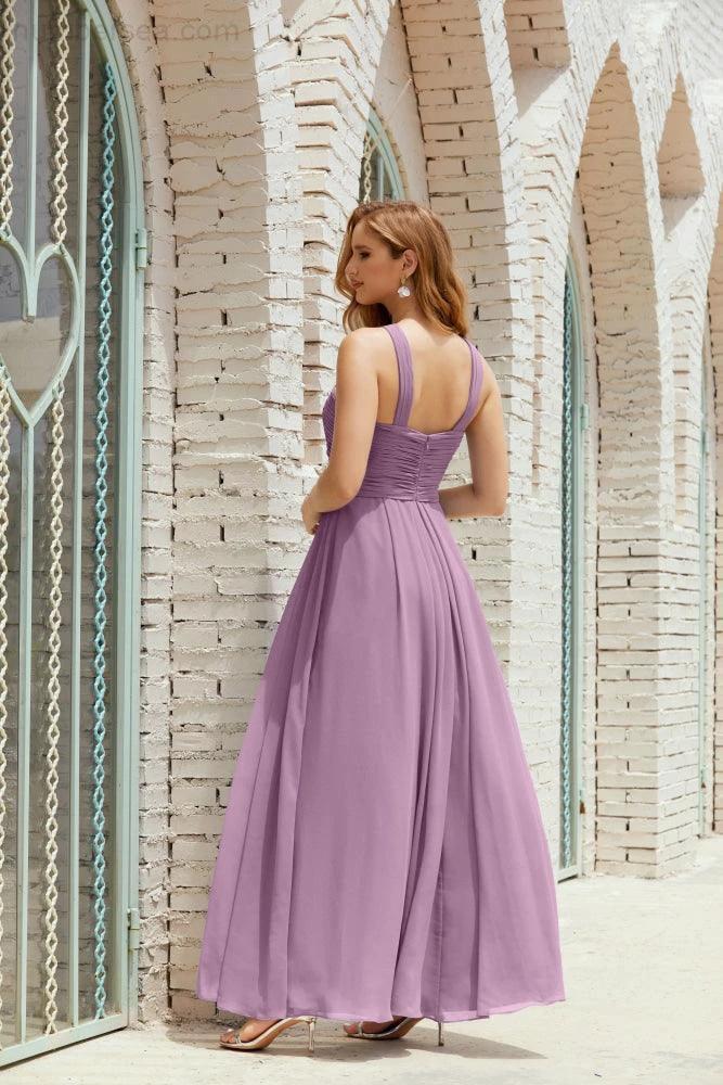 Halter Bridesmaid Dresses Formal Cocktail Prom Gown 28015 - Image 62
