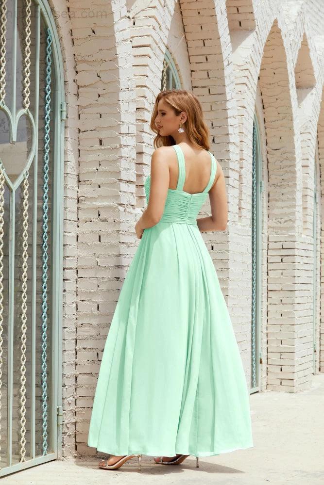 Halter Bridesmaid Dresses Formal Cocktail Prom Gown 28015 - Image 65