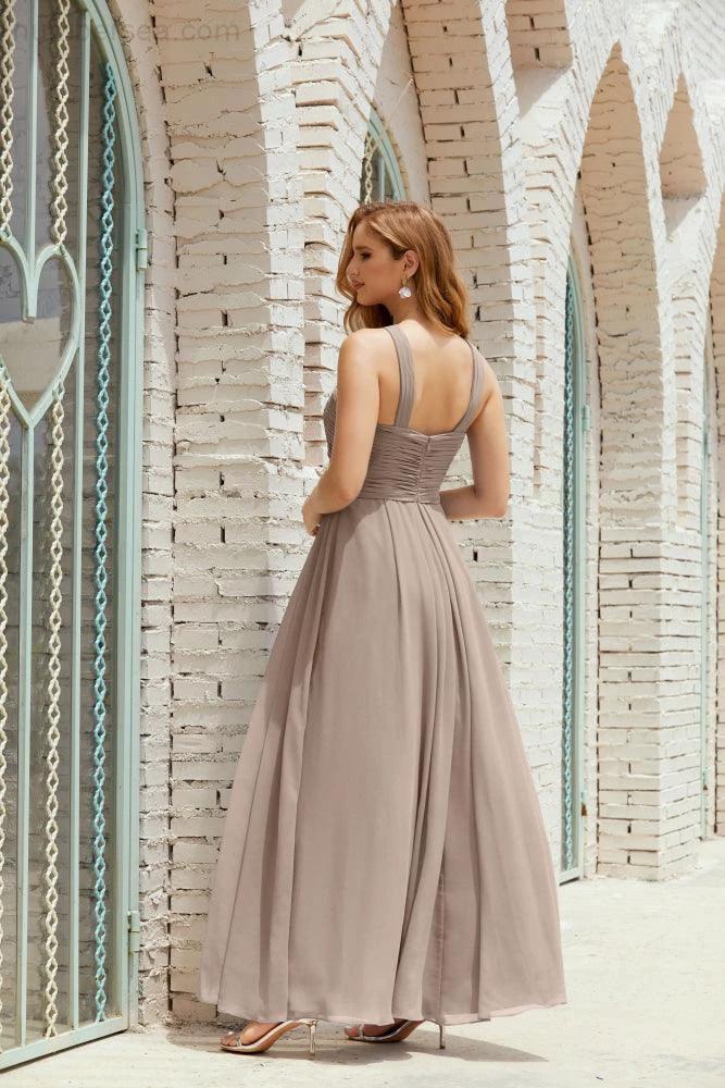 Halter Bridesmaid Dresses Formal Cocktail Prom Gown 28015 - Image 71