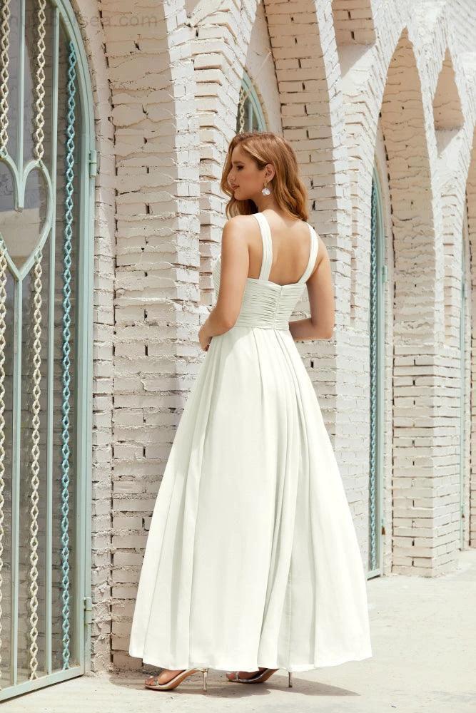 Halter Bridesmaid Dresses Formal Cocktail Prom Gown 28015 - Image 77